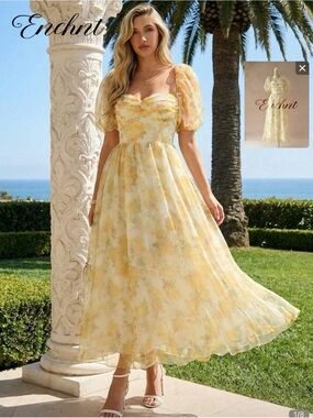 Yellow Floral Dress‼️BOGO‼️